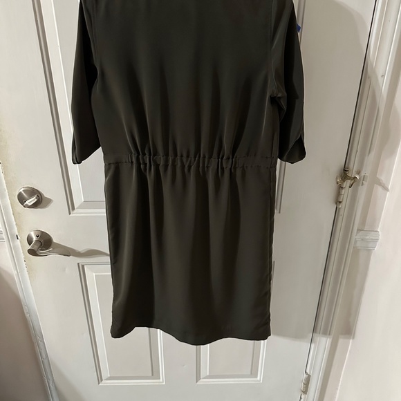 🟣Women! Mossimo Supply Co Shirt Dress, size XS, in olive green. - Picture 3 of 8